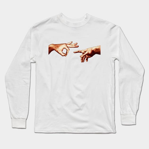 The Creation of Adam Long Sleeve T-Shirt by Vintage Dream